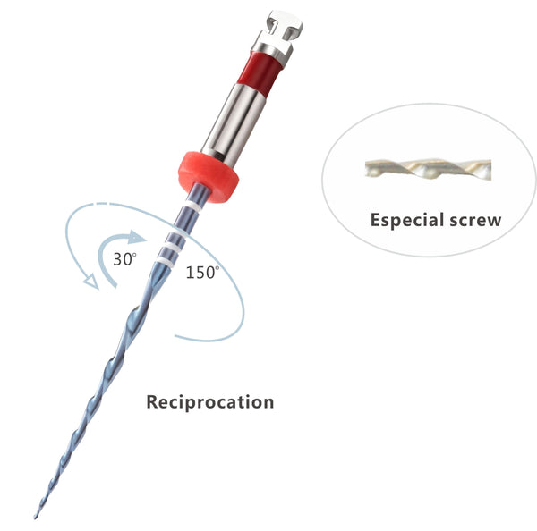 Limes d'endodontie GENERIQUE BLUE RECIPROC 25 mm